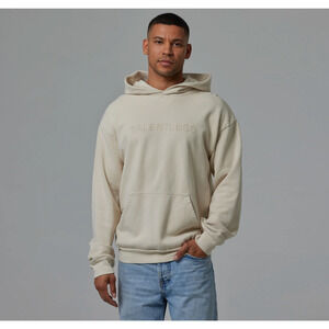 Copied - TALENTLESS - MENS HOODIE - CIRCLE LOGO EMBROIDERED (Bone) SIZE XL NEW